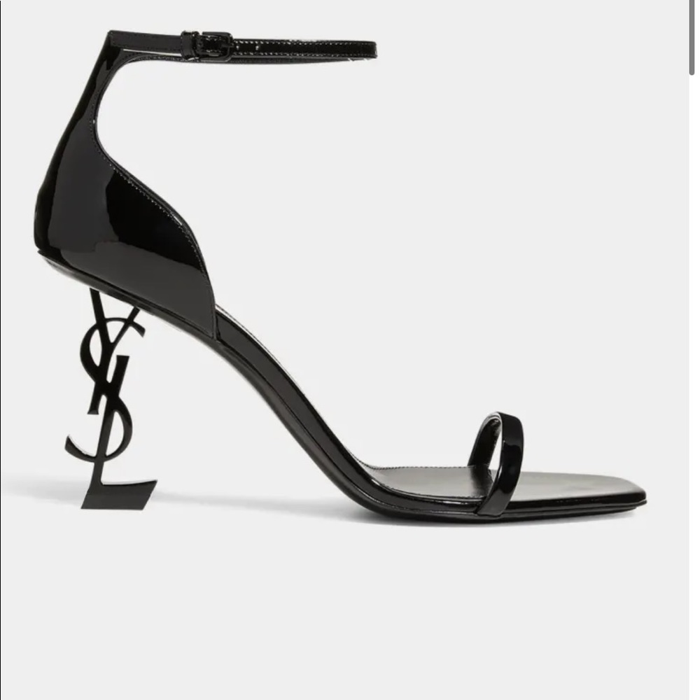 Opyum YSL Patent Ankle-Strap Sandals